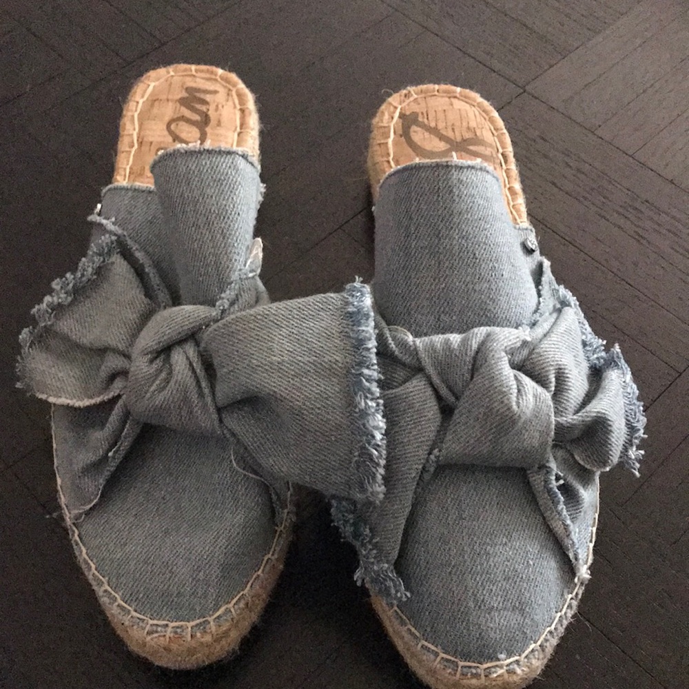 Sam Edelman denim slides